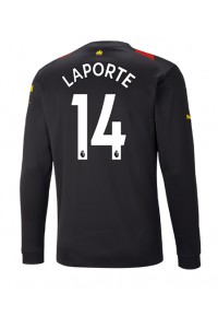 Fotbalové Dres Manchester City Aymeric Laporte #14 Venkovní Oblečení 2022-23 Dlouhý Rukáv